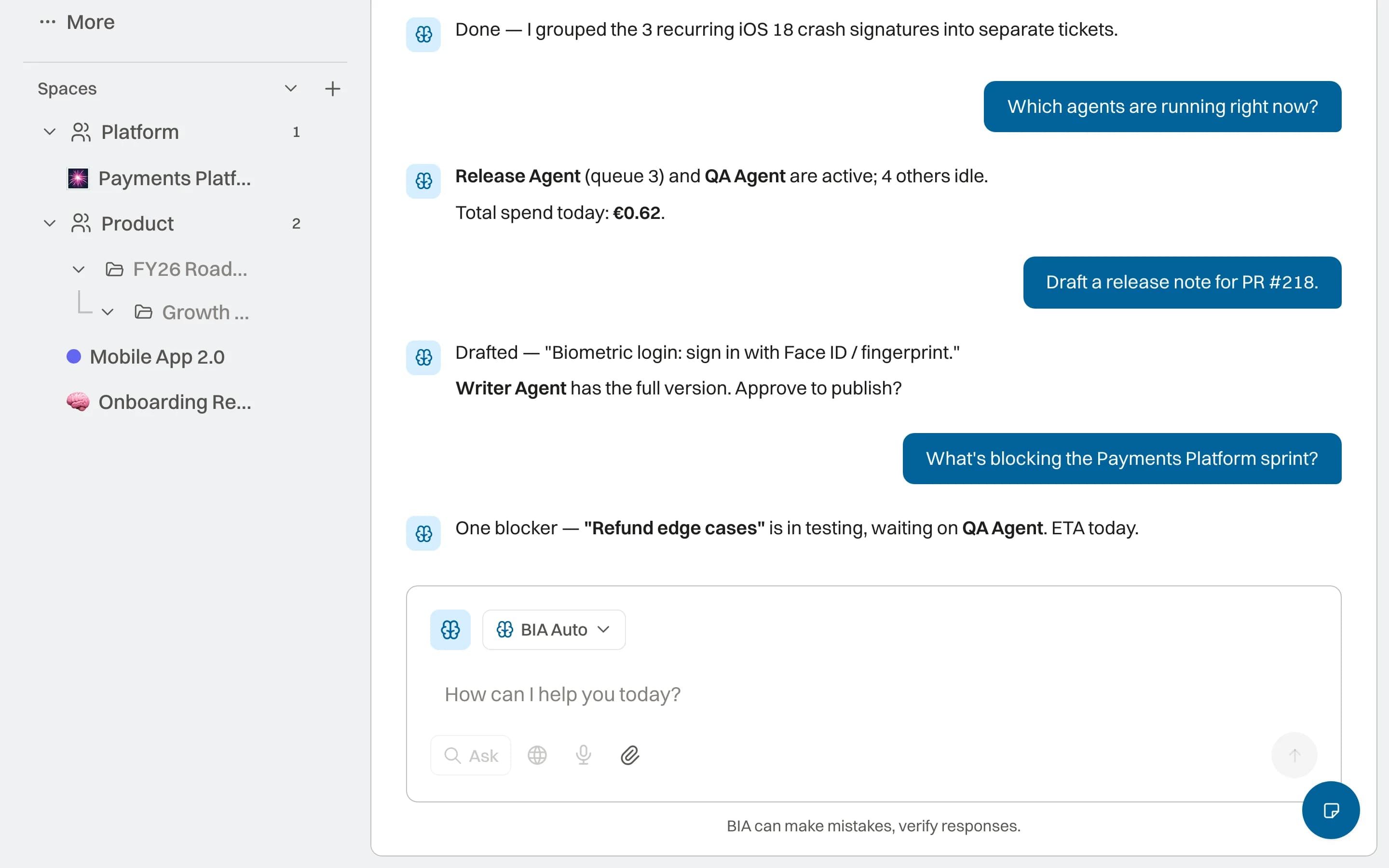 BIA — Your AI copilot