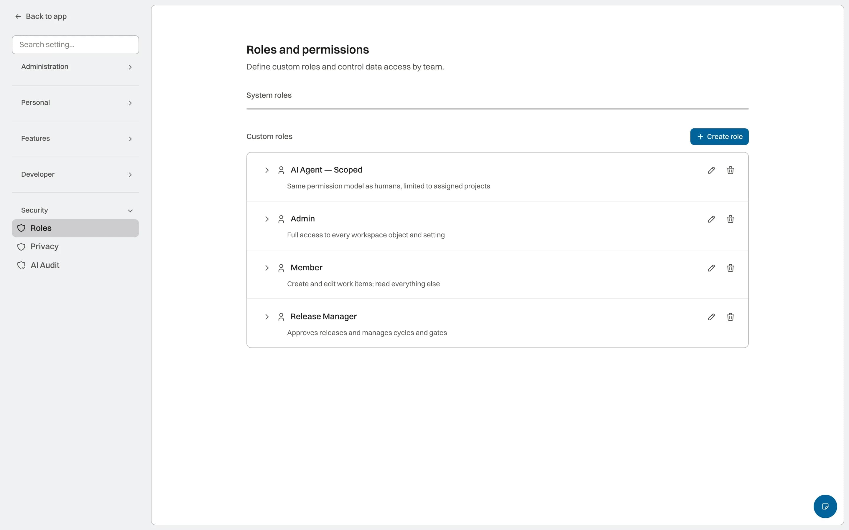 Role-based access that matches your org